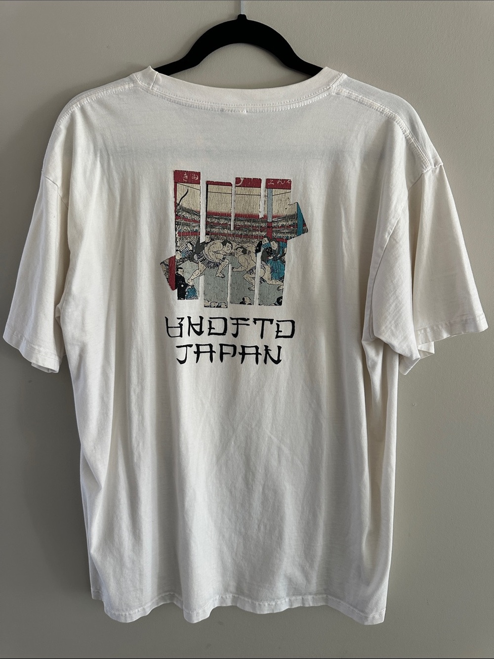 Undefeated White Short-Sleeve Tee with Small Chest Logo - Picture 2 of 2